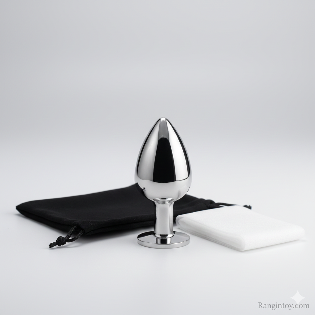 Ergonomic Stainless Steel Massage Tool – Medium Size Polished Metal Design for Targeted Muscle Relief and Relaxation