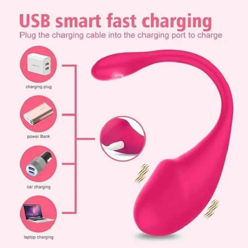 Smart App-Controlled Rechargeable Wellness Massagers Waterproof Design, 9 Vibration Modes, USB Charging & Discreet Delivery Across India